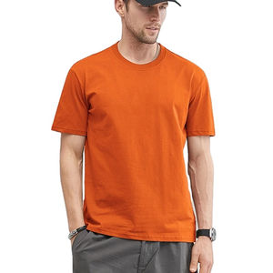 Camiseta de algodón 100% de primera calidad para hombre, estilo urbano, con logotipo personalizado, tejido superior, corte regular. - Product Image 2