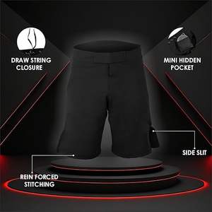 Shorts de sport pour hommes de qualité supérieure, respirants, résistants à l'eau, légers et à séchage rapide, avec poches, pour les arts martiaux - Product Image 2