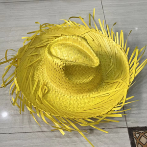 Sombrero Mexicano de Paja de Alta Calidad, Estilo Nuevo, Divertido para Fiestas, Colorido, Sombrero de Santa Claus Mexicano - Product Image 1