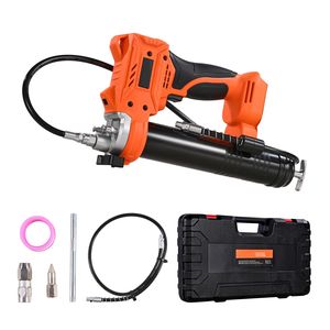 Pistola per ingrassaggio a batteria con capacità di 600cc, pressione massima di 8000 PSI, luce LED e tubo da 35,4 pollici - Product Image 1