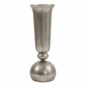 <b>Unique</b> Decorative Metal Antique Silver Flower <b>Vase</b> Large Nordic Wedding Event Floor Decoration Centerpieces Trumpet <b>Vases</b> - Product Image 5
