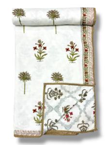 Classic New Collection Handmade Cotton Dohar For Double <b>Bed</b> Quilted Buy Direct From Supplier At Factory Price - Product Image 5