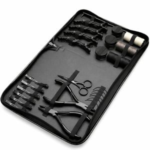 Kit de Herramientas para Extensiones de Cabello: Alicates de Microlink de 2 Agujeros, 10 Pinzas para Cabello, Herramienta para Separar el Cabello, Mini Tijeras, Agujas Tipo C, Gancho para Tirar - Product Image 4