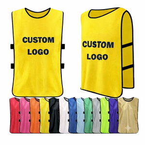 WHOLESALE Custom Mesh Soccer <b>Training</b> <b>Bib</b> Vest Breathable Football coaching yellow <b>bib</b> Scrimmage Sport Jersey apparel wholesale - Product Image 1