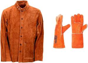 Chaqueta de Soldadura Ajustable de Cuero Dividido de Primera Calidad, Resistente al Calor, Hecha a Medida, Transpirable, Reversible, a Prueba de Viento para Invierno - Product Image 4