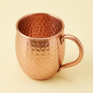 High Quality Pure Copper Moscow Mule <b>Mug</b> Hammered Cocktail Cups Solid Metal Beer <b>Mug</b> For Barware Party Restaurant Supply - Product Image 1