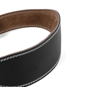 New Wholesale Custom made logo design Classic Pu Leather Weight Lifting <b>Belt</b> Back Support Fitness Leather Weightlifting Gym <b>Belt</b> - Product Image 5