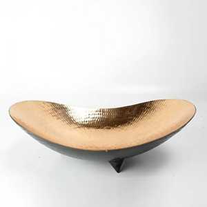 Fine Hammered Copper Salad Bowl Deep Round Metallic Mixing Basin Traditional <b>Kitchenware</b> Catering Food Serving Dish - Product Image 3