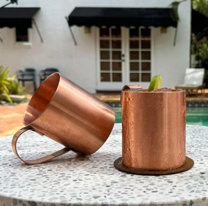 Handmade Premium Copper Mug Elegant Water Cup With Smooth Polished Finish for Hotels and Home Dining - Product Image 1