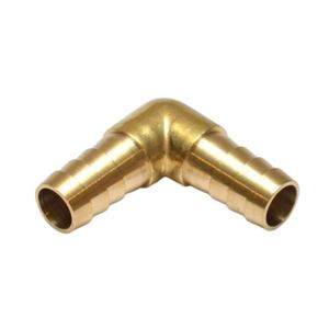 Conector de latón en forma de codo para manguera, 1/4 pulgada, 6 mm DI, para línea de agua, combustible y aire, 90 grados °   Codo Forjado (AOL-055) - Product Image 4