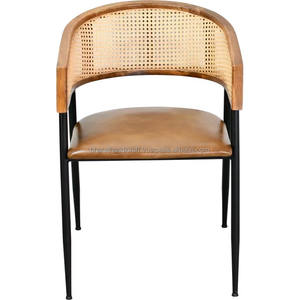 Rattan Dining <b>Chair</b> Handwoven Natural Cane Seating With Sturdy Frame Comfortable Stylish Design Perfect For Dining Room Home - Product Image 4