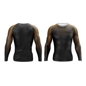 Rashguards MMA à bas prix, design personnalisé, impression par sublimation, manches longues, prix abordable, grandes tailles, rashguard MMA pour hommes - Product Image 3