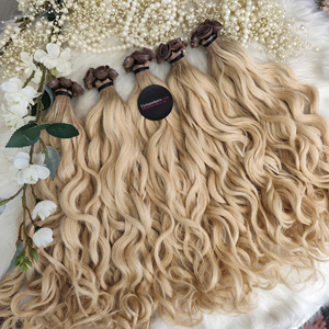 2026 Premium Genius Weft Hair Extensions 100% Vietnamese Virgin Human Hair Full Cuticle Super Double Drawn <b>Body</b> <b>Wave</b> - Product Image 1