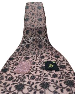 Vestido Faransawi Dirac Gogra Garbasar de Manga Larga, Conjunto de 3 Piezas de Algodón y Elastano, Lujoso, Ecológico, con Encaje Floral y Cinta para Mujer - Product Image 5