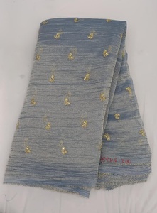 Tissu brodé effet froissé pour travaux semi-artisanaux - Product Image 5