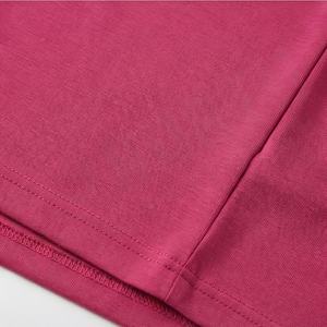 Camisetas deportivas personalizadas de color liso, extragrandes, holgadas, cortas, de spandex, para gimnasio, para mujer. - Product Image 5