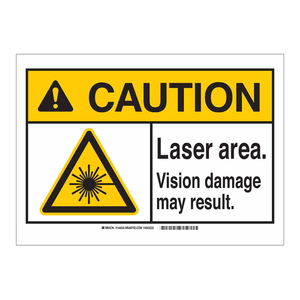 Panneau d'avertissement de zone laser à usage professionnel pour la sécurité en laboratoire et en usine - Product Image 1