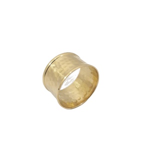 ที่กำหนดเองร้อนขายร้านอาหารตะวันตกทองเหลืองโบราณยุโรปเก็บผ้าเช็ดปากโลหะหรูหราแหวนผ้าเช็ดปากแฮนด์เมดรอบรูปร่าง - Product Image 1