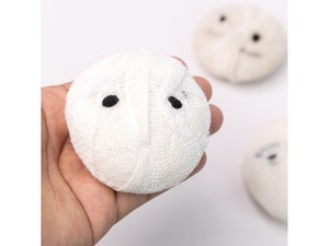Lot de décorations suspendues pour Halloween en feutre et laine blanche, ornements tête de momie, cadeau pour enfants - Product Image 1