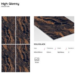 Carreaux muraux intérieurs modernes de luxe ultra-brillants 600x1200mm pour hôtels, KTV, clubs, maisons élégamment aménagées, hôtels et espaces commerciaux - Product Image 3