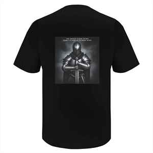 Camiseta de manga corta con cuello redondo de algodón puro para hombre de 180g - Product Image 6