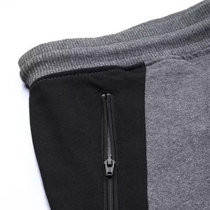 Men's Gray Elastic Waist Jogger Sweatpants With <b>Drawstring</b> And Side Pockets Casual Sport <b>Trousers</b> Breathable Fit Autumn Wear - Product Image 6