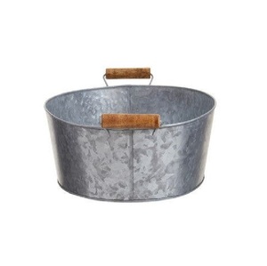 Nouvelle jardinière vintage galvanisée de style français, effet rouillé, taille, forme et couleur personnalisables, utilisée dans les articles de jardinage - Product Image 1