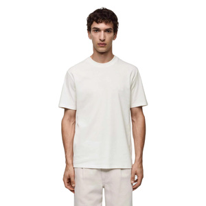 New Arrival <b>Men's</b> White O-Neck Short Sleeve T-Shirt Regular Fit Casual Jersey Cotton Solid Color Blank Design - Product Image 1
