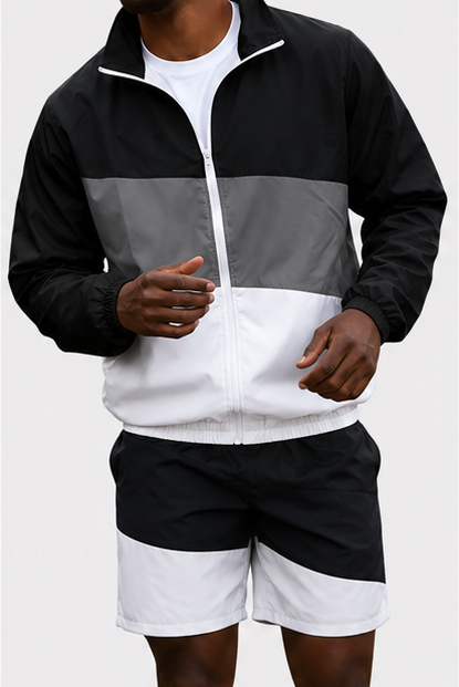 Jet Black / Steel Gray / White