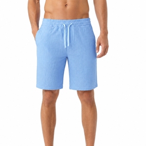 Men's <b>Lightweight</b> 100% Cotton <b>Cargo</b> <b>Shorts</b> Elastic Waist Casual Summer Wear Breathable Quick Dry Custom Colors Logo OEM Service - Product Image 2