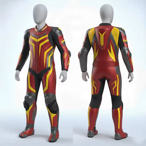 Nuevo Traje de Motocicleta de Invierno para Hombre, Personalizado, de Cuero Genuino, Impermeable, Transpirable, con Diseño Impreso y Logotipo Personalizado, Gran Venta - Product Image 4