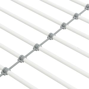 Lit superposé en métal blanc avec lit gigogne - Product Image 4