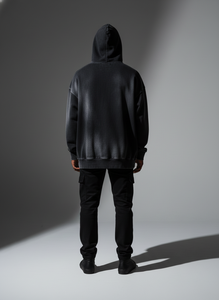 Custom High Quality Acid Wash Hoodie 500GSM Heavyweight Oversized Vintage Distressed French Terry Blank Pullover for Men - Product Image 4