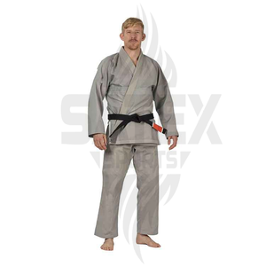 Tenues d'arts martiaux OEM Sambo, logo personnalisé sur le devant, haute qualité, 100% coton, respirant, séchage rapide, unisexe, adulte - Product Image 4