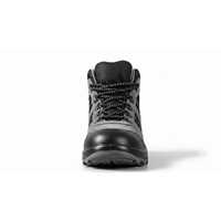 Bottes de sécurité mi-montantes pour hommes, en cuir véritable, avec embout en acier, doublure respirante, plaque intermédiaire en acier, semelle en PU, pour l'usine, l'exploitation minière et les travaux intensifs