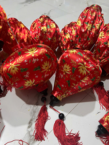 Silk Lanterns Bamboo Silk Lanterns Hanging Lighting For Wedding Garden Patio Decor Vietnam Silk Lanterns Outdoor Use - Product Image 6