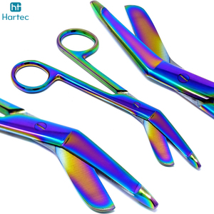 Tijeras Quirúrgicas de 4.5 Pulgadas con Recubrimiento de Titanio Multicolor, Tijeras de Acero Inoxidable para Uso Médico - Product Image 6
