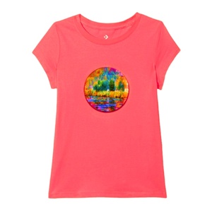 เสื้อยืดสีขาวพิมพ์แบบกําหนดเองผู้หญิงแขนสั้นขายร้อนเสื้อยืด O-คอผ้าฝ้ายเสื้อยืดธรรมดาผู้หญิง OEM และ ODM Custom Tee - Product Image 1