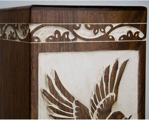 Handmade Rosewood Urn for Human Ashes - Tree of Life Wooden <b>Box</b>-Personalized Cremation Urn for Ashes Handcrafted by AYAANS - Product Image 5