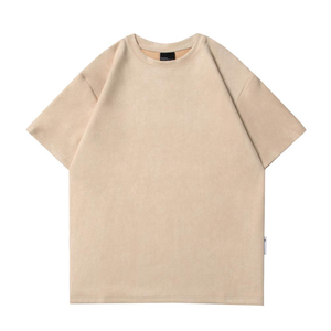 T-shirt décontracté vintage pour homme, couleur unie, coupe ample, 100 % coton, manches courtes, anti-plis, séchage rapide, écologique et respirant - Product Image 2