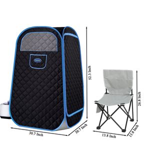 Sauna Portatile Pieghevole con Generatore di Vapore da 1000W e 2,2L, Tenda Spa per Relax Personale ad Uso Domestico - Product Image 6