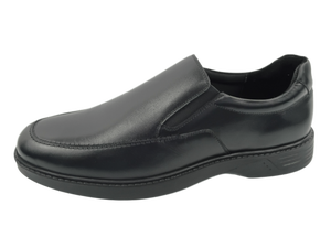 Mocasines Negros de Encaje Sintético para Hombre, Punta Redonda, Entresuela Acolchada de EVA, Suela de Goma, Ligeros, para Todas las Temporadas - Product Image 1