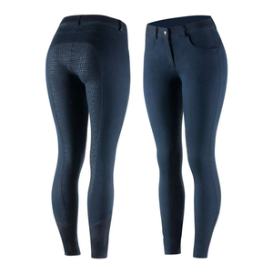 Pantalon d'équitation pour femme, tissu extensible anti-humidité, taille haute, assise intégrale - Product Image 1