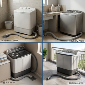 Manguera de Desagüe Universal para Lavadora Semiautomática, Flexible y Larga, de Alta Demanda, Repuesto para Tubo de Descarga de Agua - Product Image 2