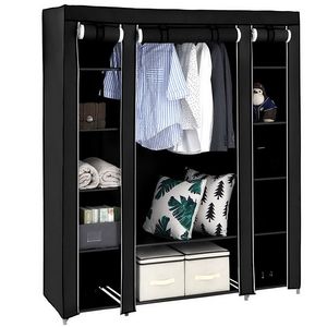 69" Portable <b>Clothes</b> Closet Wardrobe <b>Storage</b> Organizer with Removable Non-Woven Fabric Quick Easy Assembly Extra Strong Durable - Product Image 1