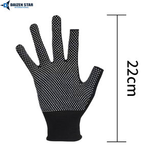 Daizen Star Half Finger Gloves Black Wrist Length Eco-Friendly Multifunctional Cycling All Seasons PU Quick Dry Casual - Product Image 6