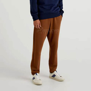 กางเกงจ็อกเกอร์ผู้ชายทรงหลวมขนาดกลาง ปักลาย 100% ผ้าฝ้าย มีกระเป๋า กางเกงวิ่งลำลอง แห้งเร็ว - Product Image 4