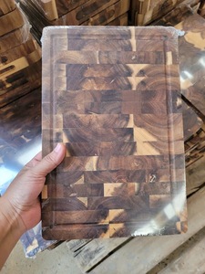 TENDANCES ACTUELLES : Ensemble de 3 planches à découper en bois d'acacia, non toxiques, 2,0 cm d'épaisseur, rectangulaires, avec rainures profondes pour les jus et poignées - Product Image 5