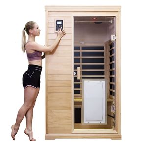 Sauna Interior de Hemlock con Infrarrojos Lejanos para Dos Personas - Product Image 4
