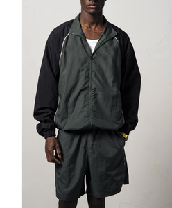 Chaqueta cortavientos anorak de nailon con cremallera, bolsillo en el pecho, estampado personalizado y bloques de color para hombre, al por mayor - Product Image 3